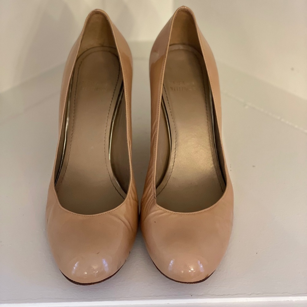 Stuart Weitzman - Nude Corkswoon Wedge